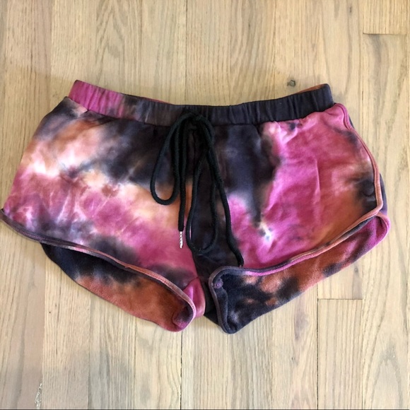 Tie-Dye Shorts with Drawstring - Picture 1 of 3
